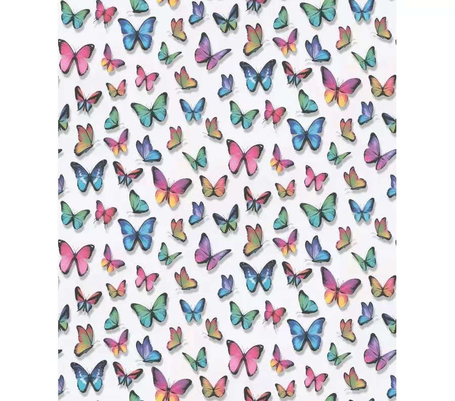 Tapet tineret, cu fluturi, roz, Papillon 30000-17