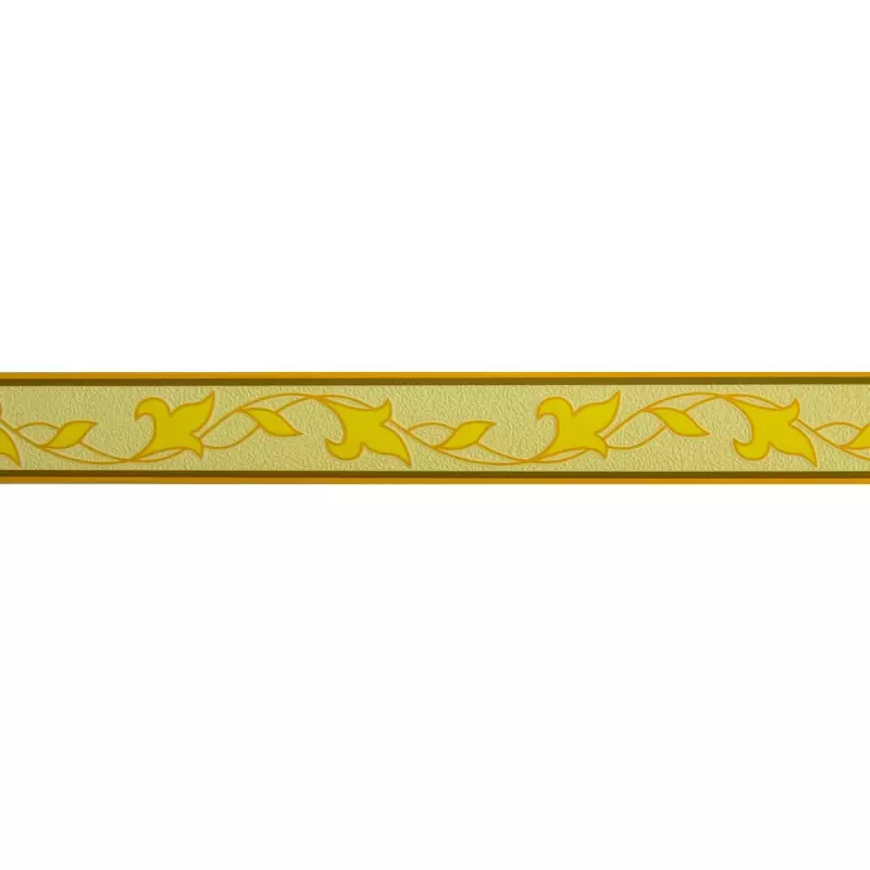 Bordura decorativa pentru tapet, galben, portocaliu, 5.3cm x 10m, F802-122