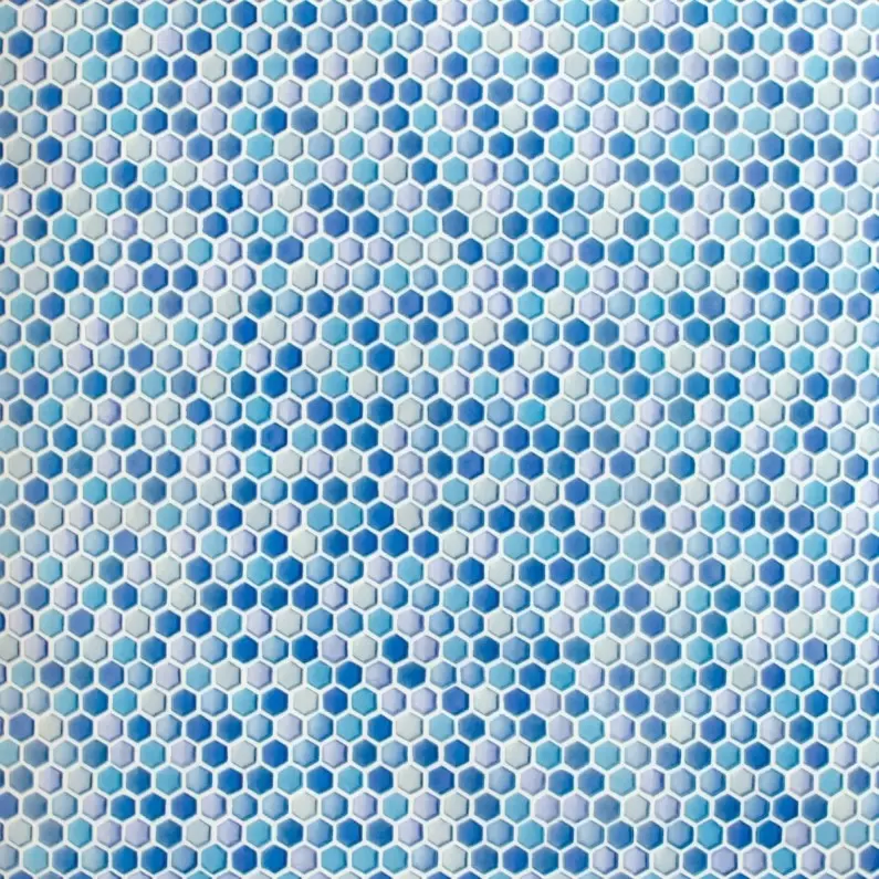 Tapet inlocuitor faianta Hexagon blau 270-0164