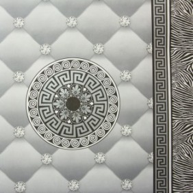 Tapet Versace K, argintiu, gri, dormitor, living, 1434